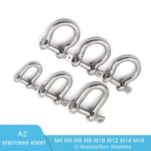 Grilletes Dee Grilletes D A2 Acero Inoxidable Grado Marino G4-M16 - Imagen 1 de 10