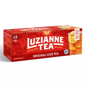Bolsas de té heladas sin azúcar Luzianne, tamaño familiar, caja de 24 quilates (paquete de 6) - Imagen 1 de 12