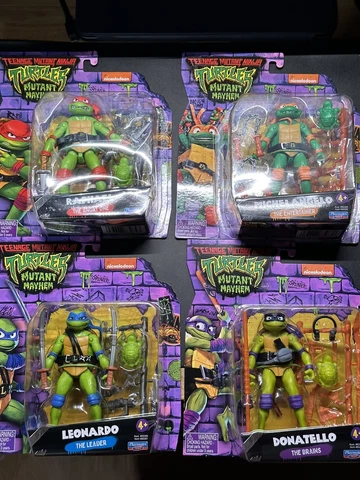 TMNT Teenage Mutant Ninja Turtles Mutant Mayhem Lot Of 4 Playmates Toys Figures Cover
