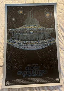 Poster Mondo FIRMATO Incontri ravvicinati del terzo tipo stampa artistica Todd Slater 3° - Foto 1 di 6
