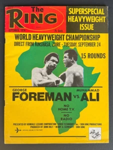 THE RING Boxing Magazine September 1974 George Foreman vs. Muhammad Ali AFRICA - Picture 1 of 2