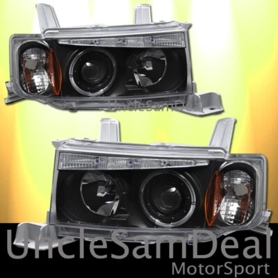 PARA 03-06 SCION xB HALO LLANTA OJO DE ÁNGEL CLARO PROYECTOR FAROS PAR JDM NEGRO Foto 1 de 2