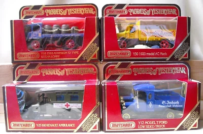 4 Matchbox Models Of Yesteryear Ltd Edt Y30 - Y12 - Y18 - Y25 - Image 1 of 4