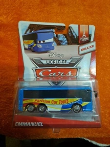 Disney Pixar Cars Emmanuel Paris Parisian Tour Bus Deluxe 2013 World Of New - Picture 1 of 6