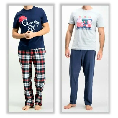 Men's Christmas Grumpy Elf or Peppa Pig Pyjamas set - Image 1 of 3
