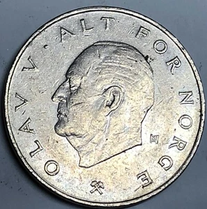 # C4190     NORWAY     COIN,     ONE  KRONE  1985 - Picture 1 of 2