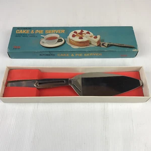 Vintage Automatic Stainless Steel Cake & Pie Server Made In Japan - Picture 1 of 11