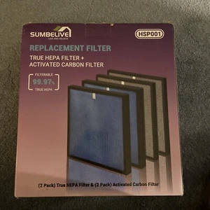 2X True HEPA Carbon Filters for Hathaspace HSP001 Smart Air Purifier Filter - Picture 1 of 2