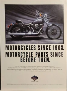 1993 Harley Davidson Motorcycle Print Ad - Picture 1 of 1