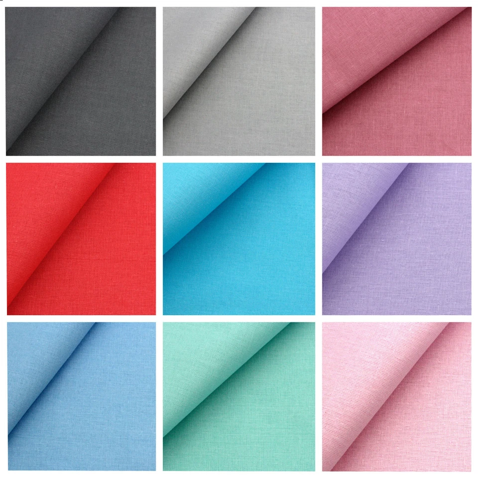 NEUMANN HANDELSVERTRIEB Popeline Baumwollstoff Webware Meterware reine Baumwolle 155 cm Breit