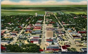 CLOVIS, New Mexico NM birds eye view linen - Postcard - Picture 1 of 2