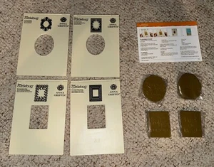 Anna Griffin Mix & Match SCROLL Frames Embossing Folders & Sentiments  RARE # 2 - Picture 1 of 9