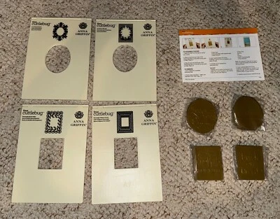 Anna Griffin Mix & Match SCROLL Frames Embossing Folders & Sentiments  RARE # 2 - Image 1 of 4