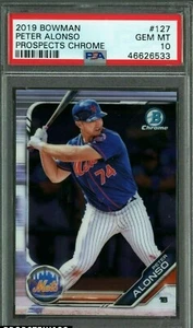 Pete Alonso RC 2018 Bowman Chrome Prospects Rookie Card#BCP127 PSA10!Mets 1B RC - Picture 1 of 1