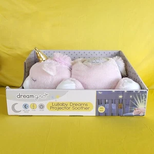 Rosa Einhorn Plüschtier Stofftier Wiegenlied Projektor Schnuller Lichtshow Musik NEU - Bild 1 von 7