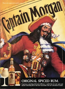 1993 Captain Morgan Original Spiced Rum PRINT AD Delicious Different VTG 1990s - Picture 1 of 5