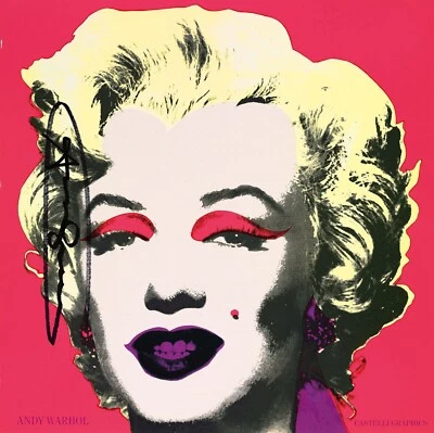 NEW Andy Warhol Marilyn Munroe Collection Art Poster Print Wall Art Canvas Pink - Image 1 of 4