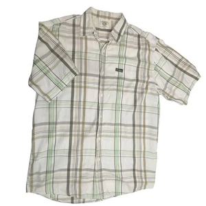 Camisa a Cuadros Pesada G Unit Hombres Talla Grande Manga Corta Algodón con Botones - Imagen 1 de 5