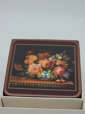 Подставки Pimpernel набор из 6 фламандских цветов в коробке винтажная Англия - Изображение 1 из 4