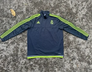 Real Madrid Top Training football Adidas Sweatshirt hoodie 2015/16 size XL - Picture 1 of 3