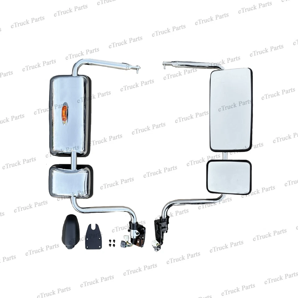 Espejo retrovisor de señal eléctrica para pasajeros cromado derecho 87093E0583 para 2008+ Hino 268/338/L/XL Foto 1 de 4