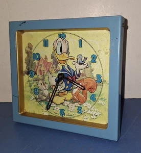 Rare Donald Duck Novelty Clock Working Automaton Scotland Glen Clock Moving Head - Picture 1 of 15