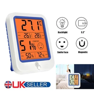 Max Min Room Thermometer Hygrometer Monitor Temperature Humidity Indoor Home - Picture 1 of 15