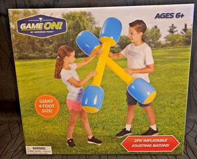 Paquete de 2 bastones inflables Jumbo para interiores y exteriores para juego de juguete de fiesta en piscina Foto 1 de 4