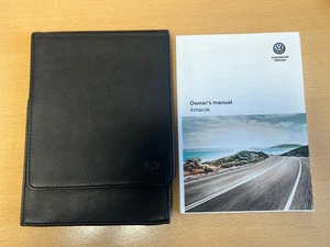 VOLKSWAGEN AMAROK OWNERS MANUAL AND WALLET 2010-2016 FREE POSTAGE - Picture 1 of 1