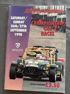 Race Programme 27 September 1998 Silverstone ARP F3 Alfa Romeo Proton Cup A5 - Picture 1 of 1