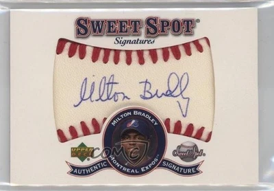 2001 Upper Deck Sweet Spot Signatures Milton Bradley #S-MB automático Foto 1 de 2