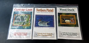 Gray Wind Publishing Paper Foundation Piecing Brenda Groelz Design Waterfowl Lot - Picture 1 of 2