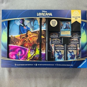 SEALED Disney Lorcana First Chapter Collector Set 6 Packs Portfolio Promo Costco - Picture 1 of 4
