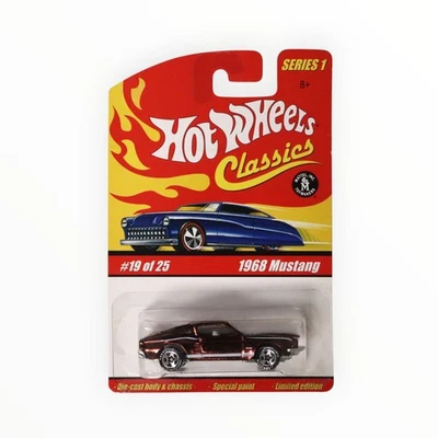 Hot Wheels '68 Mustang 19/25 - Brown - 2005 Hot Wheels Classics A - Image 1 of 3