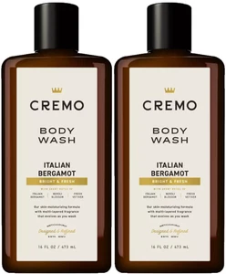 Cremo Herren feuchtigkeitsspendendes Duschgel, mit Noten von italienischer Bergamotte, 16oz-Packung von 2 - Bild 1 von 2
