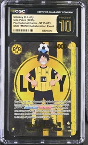 One Piece Monkey D. Ruffy Promo ST13-003 TCG x Dortmund Event CGC PRISTINE 10 - Bild 1 von 2