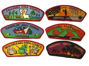 Lot of Louisiana Councils 1/2 Dozen BSA CSPs Mint CSP (BHP1809) - Foto 1 di 2