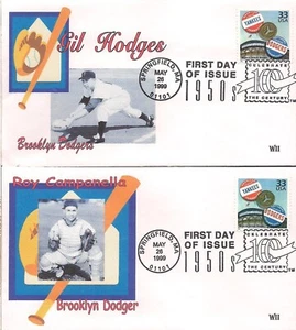 NY Baseball- 4 FDCs -Celebrate the Century- WII Cachets - Picture 1 of 2