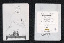 2012-13 Gold Standard Printing Plate Black 1/1 Rasheed Wallace (New York Knicks)