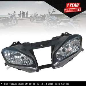 Front Headlight Headlamp Fit For Yamaha 2008-2016 2015 2014 YZF R6 - Picture 1 of 9