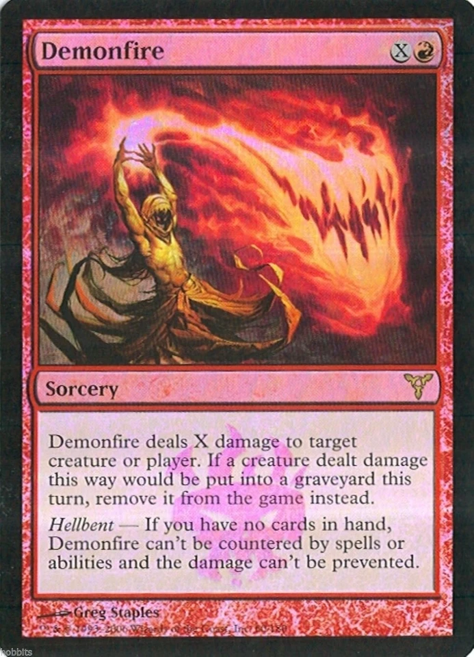 MTG - Dissension - Demonfire - Foil - NM - Image 1 of 1