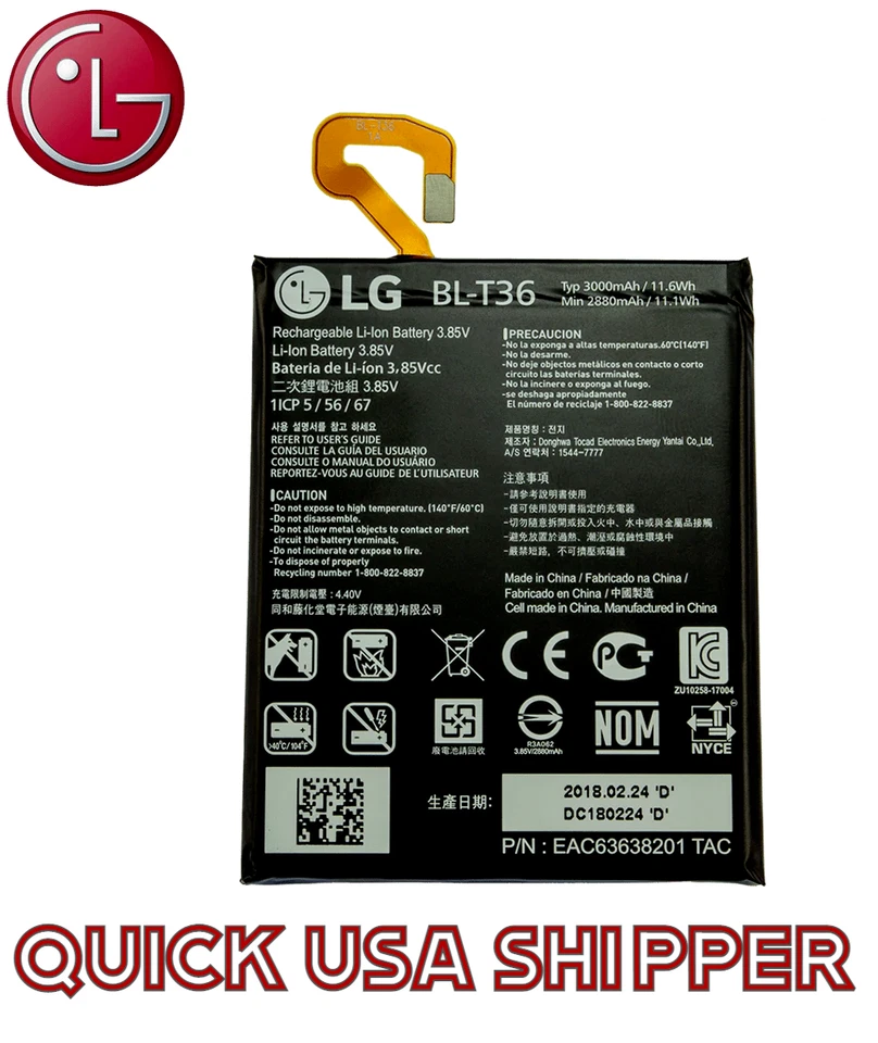 LG Rechargeable BL-T36 Battery for T-Mobile LG K30 X410TK CellPhone - Image 1 of 1