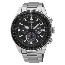 Seiko Prospex Solar Chronograph Flightmaster Men's Watch Stainless SSC607P1 NEW