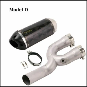 Exhaust Muffler Tube Mid Pipe Slip ATV 51mm Fits For Yamaha MT-10 2015-2019 - Picture 1 of 5