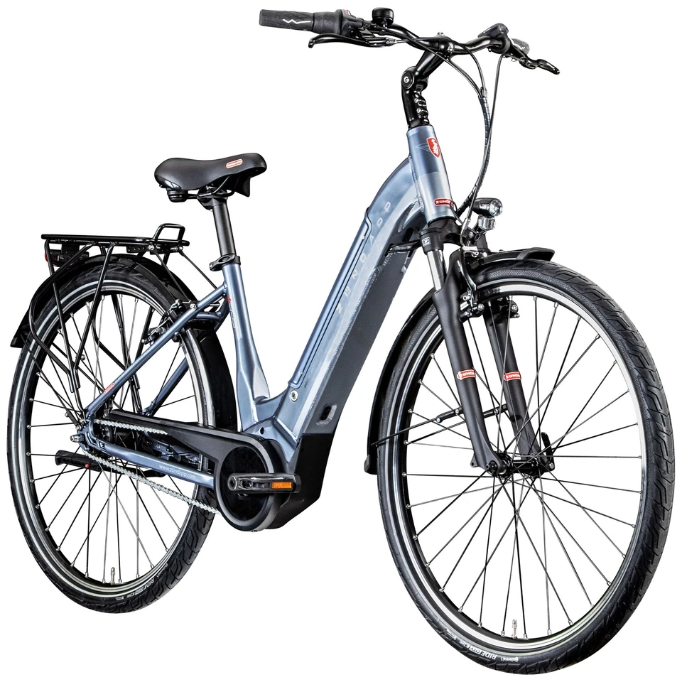 Zündapp Z909 E Bike Damenrad 28" Pedelec 150-170cm Hollandrad grau 46cm B Ware - Bild 1 von 4