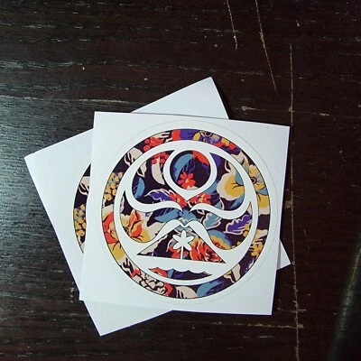 ARLON HAWAIIAN ISLAND CREATION FLORAL STICKER HIC hydroflask macbook bumper