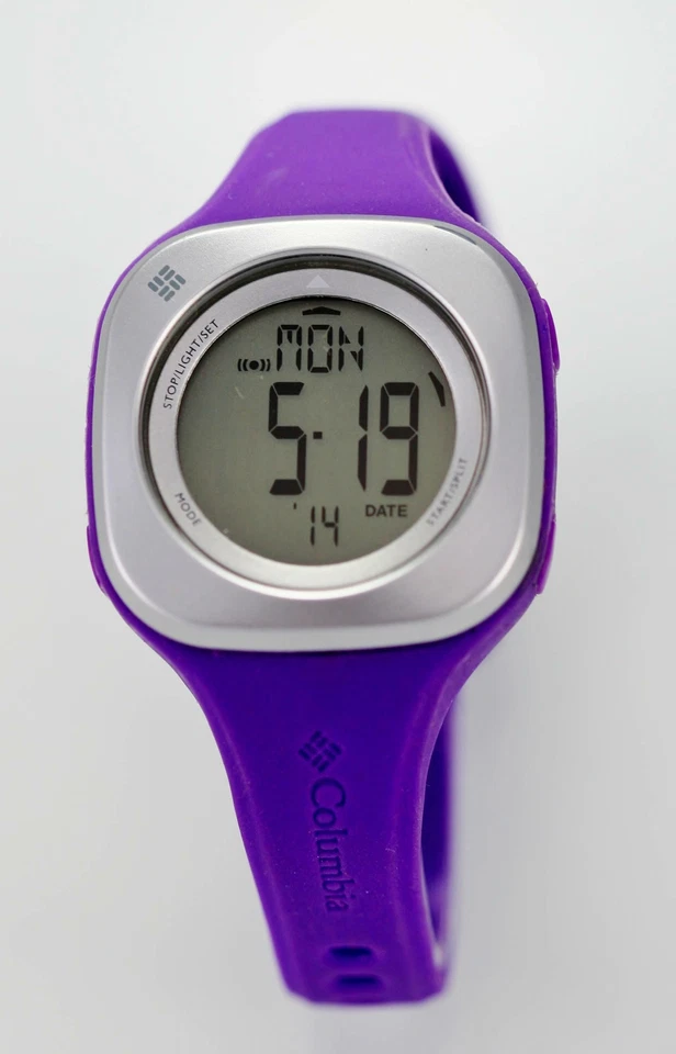 RELOJ DEPORTIVO COLOMBIA WILLOWDALE PÚRPURA ALARMA BRÚJULA CRONO UNI 100M CT003-505 Foto 1 de 3