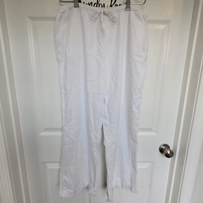 Pierna ancha recta mezcla lino Valerie Stevens talla grande Foto 1 de 4