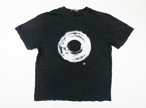 Giordano Shirt Adult XL Black Short Sleeve Men's Graphic Tee X-Large Casual ZEN