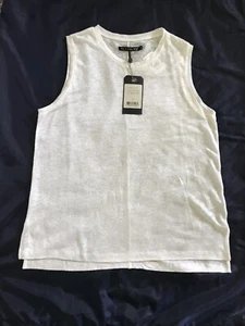 Lino tanque Rag & Bone Mack talla médica Nuevo con etiquetas con pantalones de antropología nuevos gratis - Imagen 1 de 10